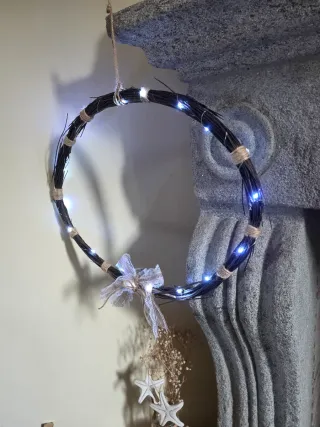 Corona decorativa con luces Arredamento rústico