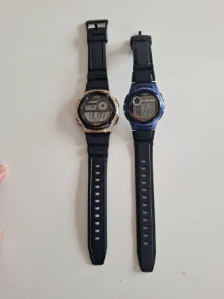 Relojes Casio (Azul y Dorado)