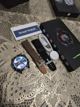 Reloj Inteligente Negro y Marrón