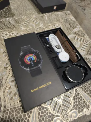 Reloj Inteligente Negro y Marrón