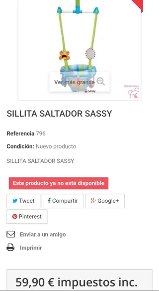 Columpio Saltador Sassy para Puerta
