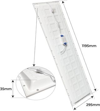 Panel LED Empotrable 120x30cm 48W CCT 5000 Lumenes