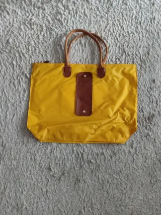 Bolso amarillo de mano Lancome plástico