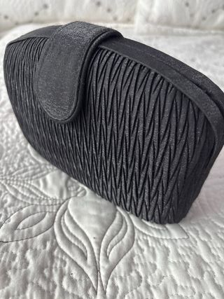 2 Bolsos de Fiesta Negro y Plateado