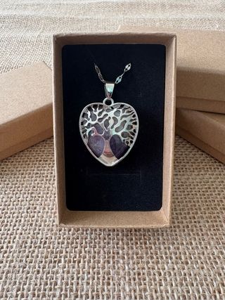Collar mineral ✦Amatista✦ Cadena acero inoxidable