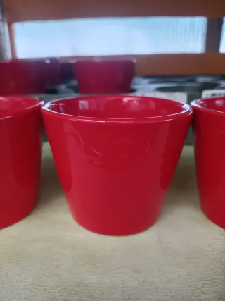 Set 3 Mini Vasi Rossi Cuori