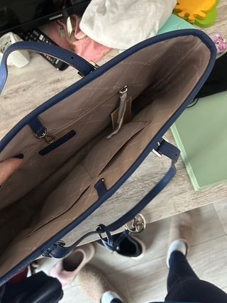 Bolso tote azul eléctrico