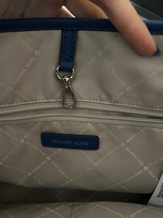 Bolso tote azul eléctrico