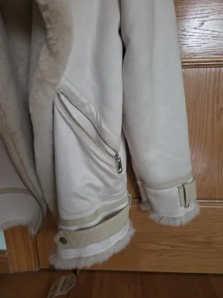 Abrigo pelo Zara Talla M