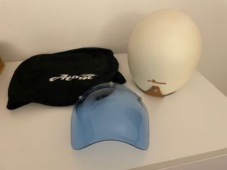 Casco Moto Café Racer ATOM Blanco mate tallaS 56cm