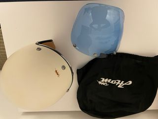 Casco Moto Café Racer ATOM Blanco mate tallaS 56cm