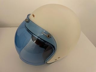 Casco Moto Café Racer ATOM Blanco mate tallaS 56cm
