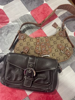 Due borse beige e marrone