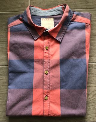 Camisa Esprit cuadros caballero