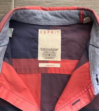 Camisa Esprit cuadros caballero