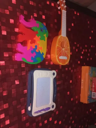 Lote Juguetes Infantiles: Puzle Elefante, Guitarra