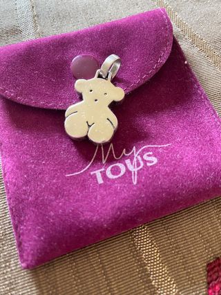 Colgante Oso Tous Plata Rosa