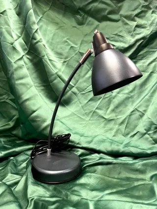 Lámpara de escritorio flexible azul