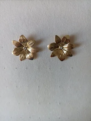 Pendientes flor acero inoxidable