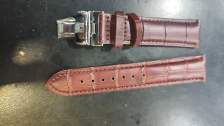 Correa Tissot Piel Marrón 20mm Hebilla plata