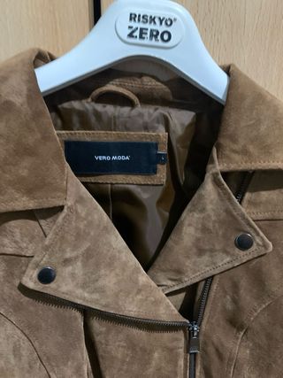 Giacca Vero Moda pelle scamosciata marrone L