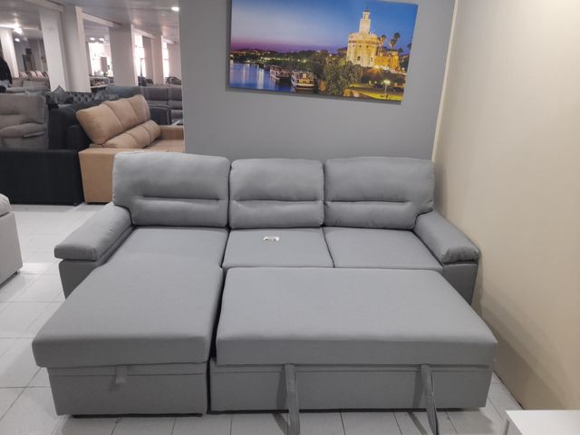 Sofá Cama Gris Emma - ¡OFERTA!