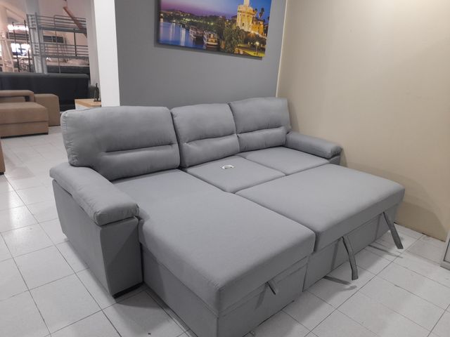 Sofá Cama Gris Emma - ¡OFERTA!
