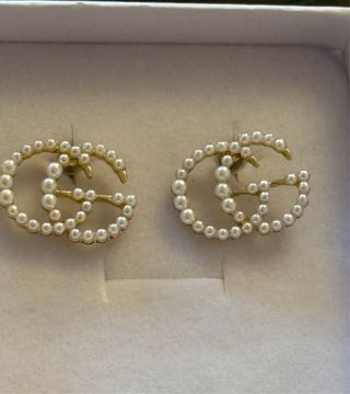 Orecchini GG perle oro