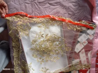 Accesorios Fallera Dorados y Blancos