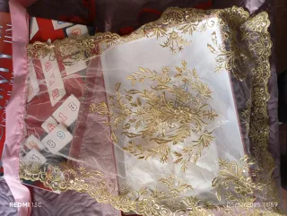 Accesorios Fallera Dorados y Blancos