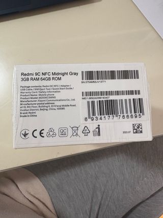 Telefono mobile Xiaomi Redmi 9C NFC Grigio Mezzanotte (oscur)