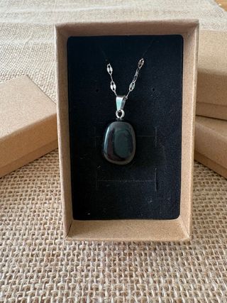 Collar mineral ✦Ónix✦ Cadena acero inoxidable