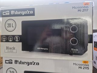 MICROONDAS ORBEGOZO NEGRO 20L.
