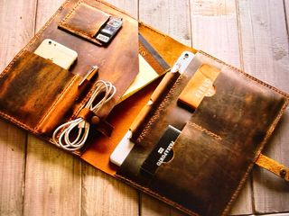 Carpeta Funda Portafolios A5 Cuero genuino