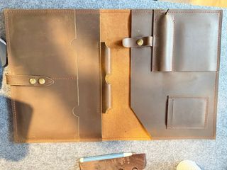 Carpeta Funda Portafolios A5 Cuero genuino