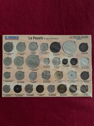 Colección Monedas La Peseta y su Historia