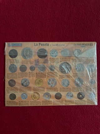 Colección Monedas La Peseta y su Historia