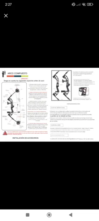 Arco de poleas con accesorios