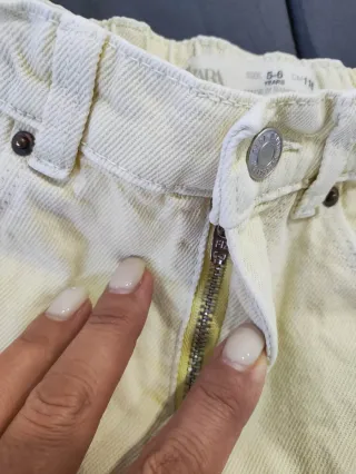 Calções Zara 5/6 anos Amarelos