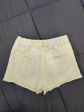 Calções Zara 5/6 anos Amarelos
