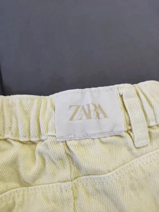 Calções Zara 5/6 anos Amarelos