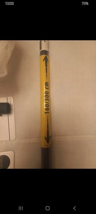 Barra Cortina Negra Metal Ajustable