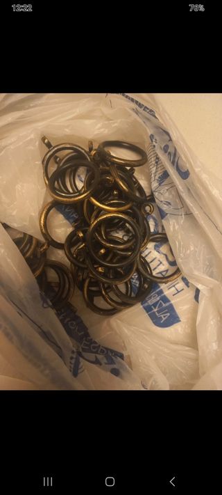 Barra Cortina Negra Metal Ajustable