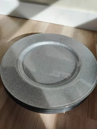 Platos de fiesta Maisons du Monde - Plata