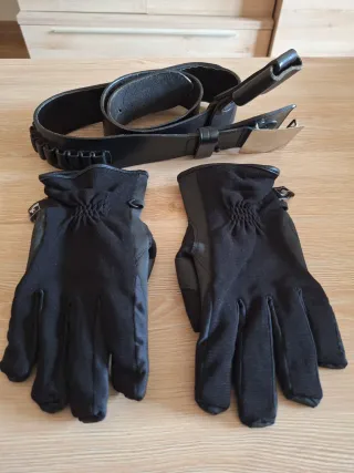 Cinturón y guantes de seguridad