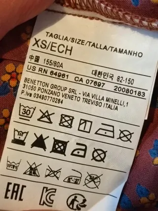 Camicia Benetton fantasia floreale