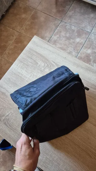 Bolso Puma Negro y Azul