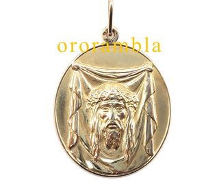 Medalla Santa Faz Oro 18k