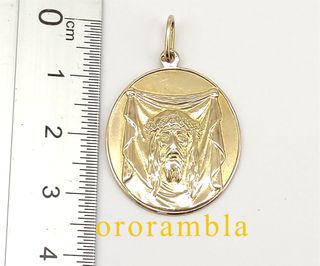 Medalla Santa Faz Oro 18k