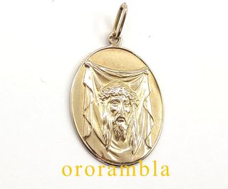 Medalla Santa Faz Oro 18k